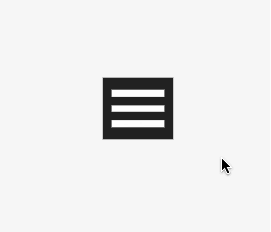 纯CSS 实现汉堡式菜单与返回箭头转换动画